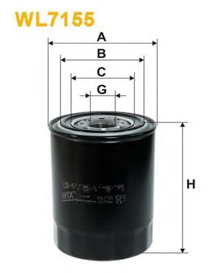 WIX FILTERS wl7155 -  Фильтр масляный двигателя